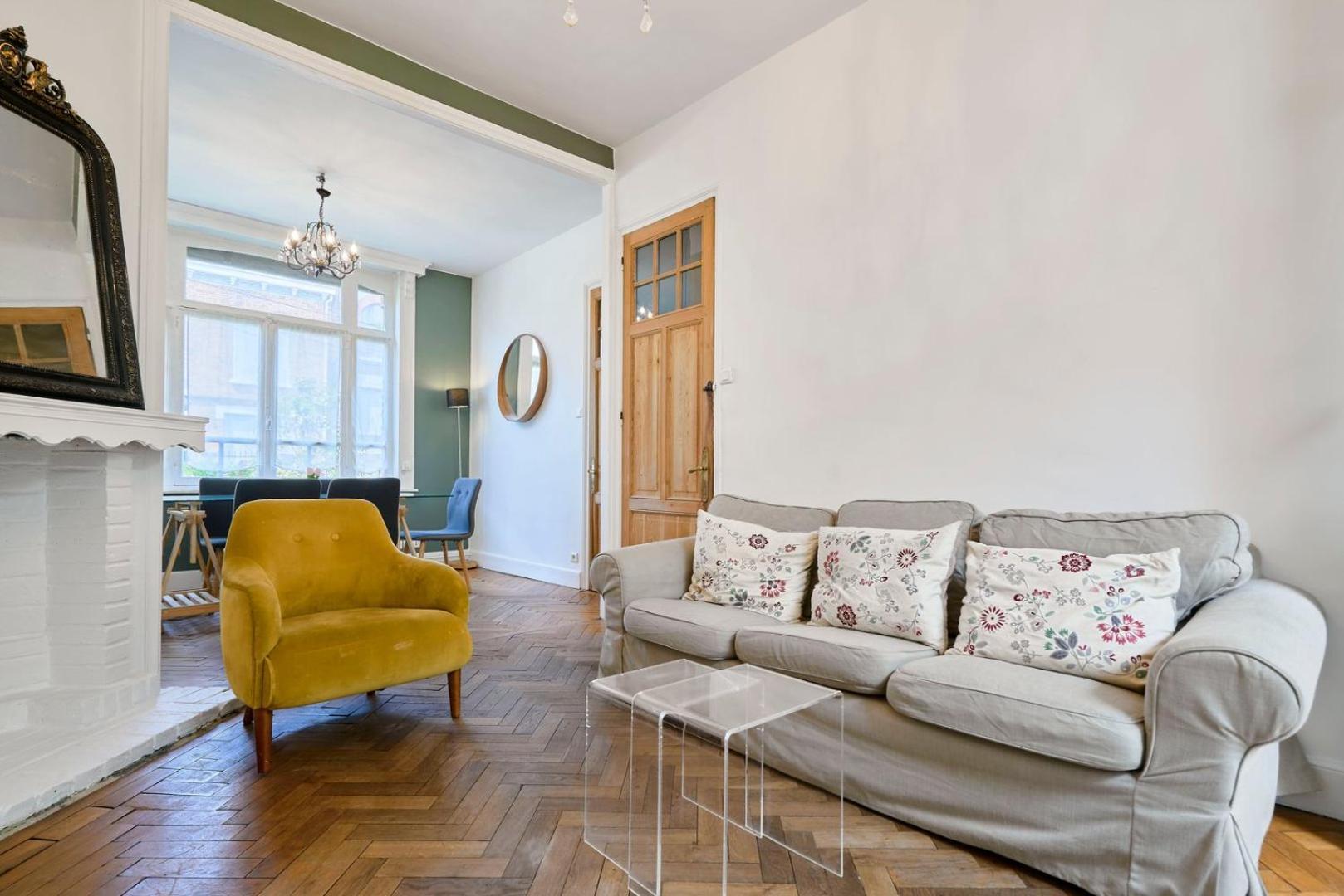 Apartament Beautiful 1900 House Full Equipped, 4Bdrm+ Garden! Lambersart Zewnętrze zdjęcie